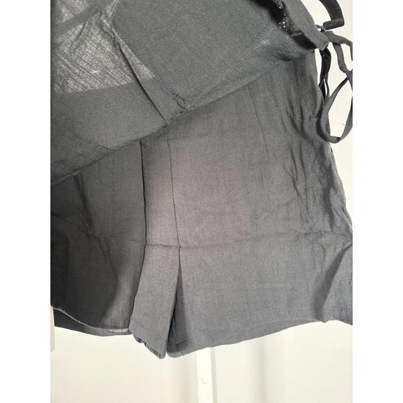 NWT Halara Black Side Tie Wrap Skort Athletic Casual Mini Skirt Size Small - Picture 8 of 8